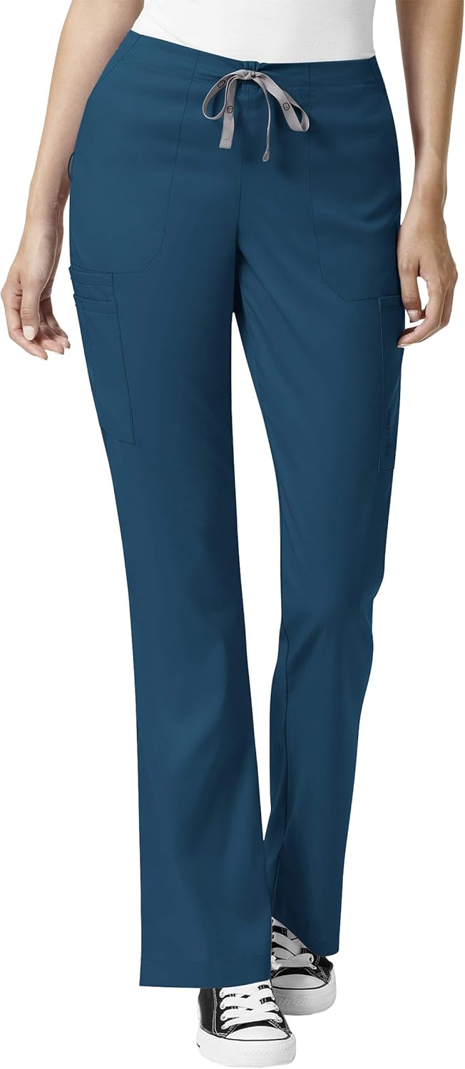 WonderWink Women's Moderate Flare Leg Cargo Pant