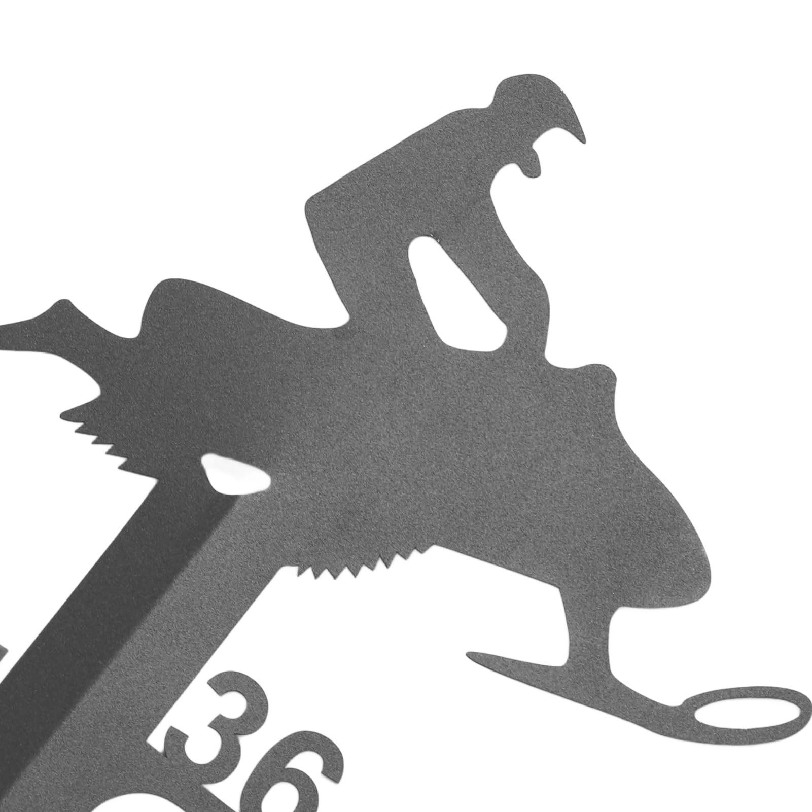 36 Inch Snow, Outdoor Iron Snowfall Measuring Stick, Large Snow Depth Measure Rod for Garden Yard, Christmas Decorations, Easy to Install and Read