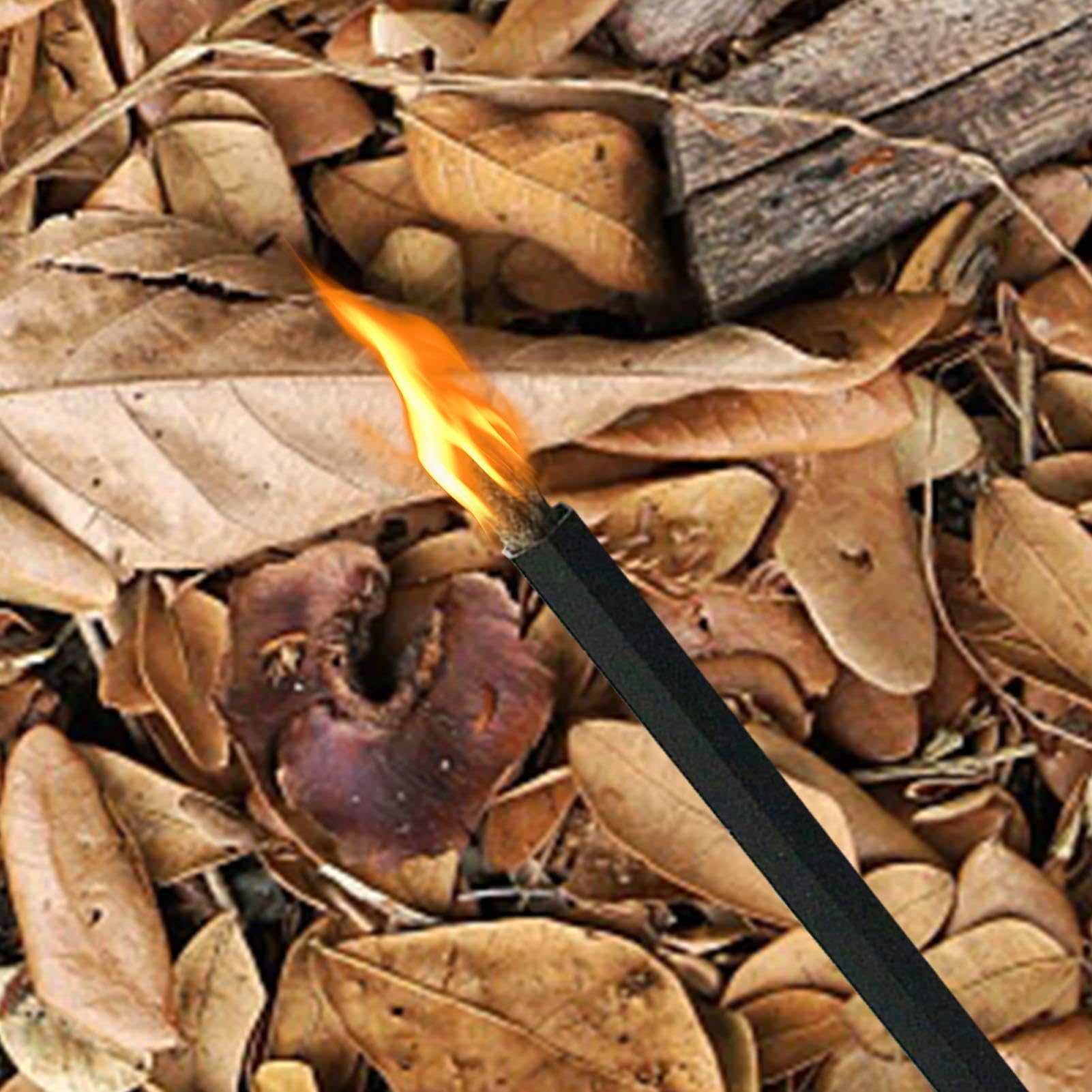 Lina do rozruchu pożarowego, rurka z juty, wodoodporny sznurek woskowy, akcesoria kempingowe, narzędzie do zapłonu pożarowego do survivalu na świeżym powietrzu, rurka z juty krzesiwo rozruchowe