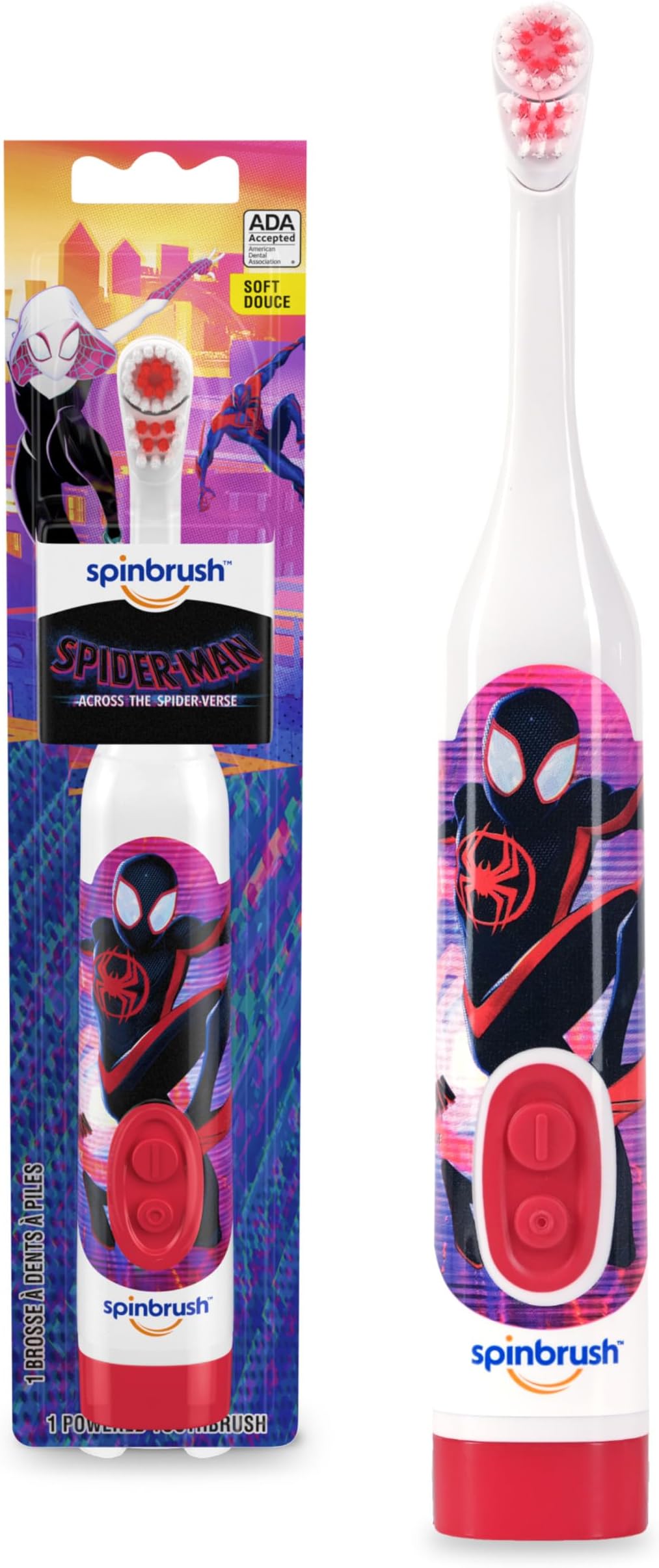 Kid’s Spinbrush Spiderman Powered Toothbrush, 1 count