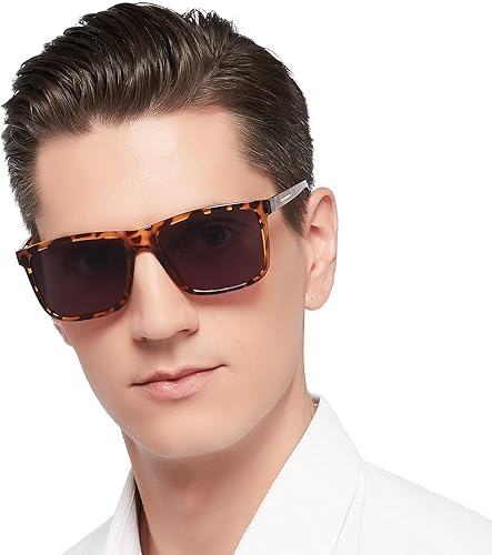 Miniatura 7 de MARE AZZURO Gafas de sol de lectura de sol cuadrados de gran tamaño para hombres al aire libre gafas de lectura 1.0 1.25 1.5 1.75 2.0 2.25 2.5 2.75