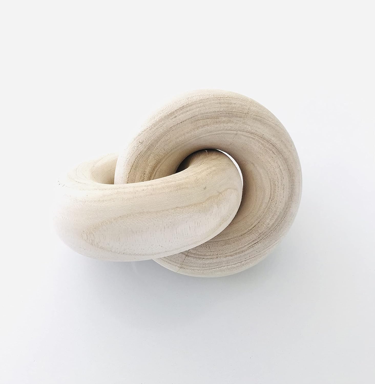 Rool Natural and White Knot Decor Coffee Table Decor