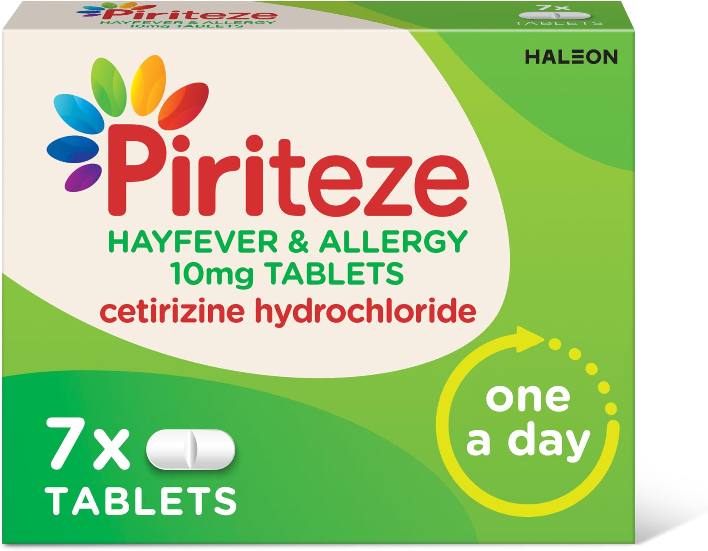 Hayfever & Allergy Antihistamine Tablets, Allergy Relief, Cetirizine, 7s
