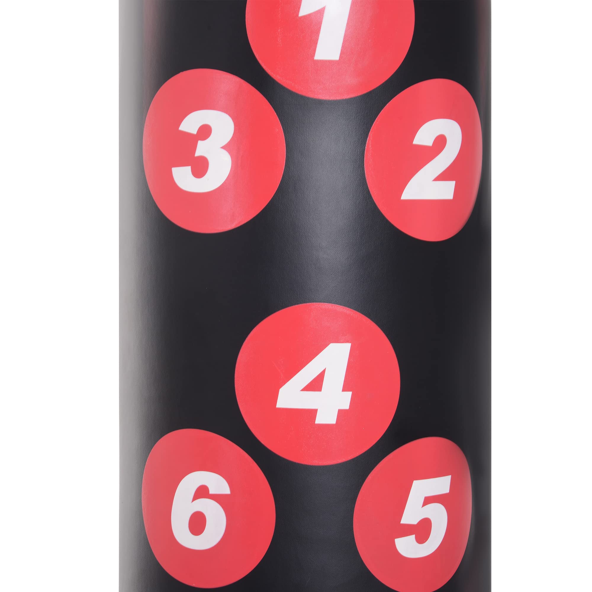 HOMCOM Sacco da Boxe da Terra, Sacco da Pugile per Adulti e Bambini, Fit Boxe Arti Marziali (50x50x165cm)