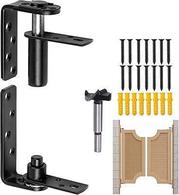 Double Swinging Saloon Door Hinge,Acting Gravity Self Closing Hinges Hardware with 304 Stainless Steel, 50Lbs Load Bearing,Self-Closing for Swinging& CafeBar Door,for 1 Door
