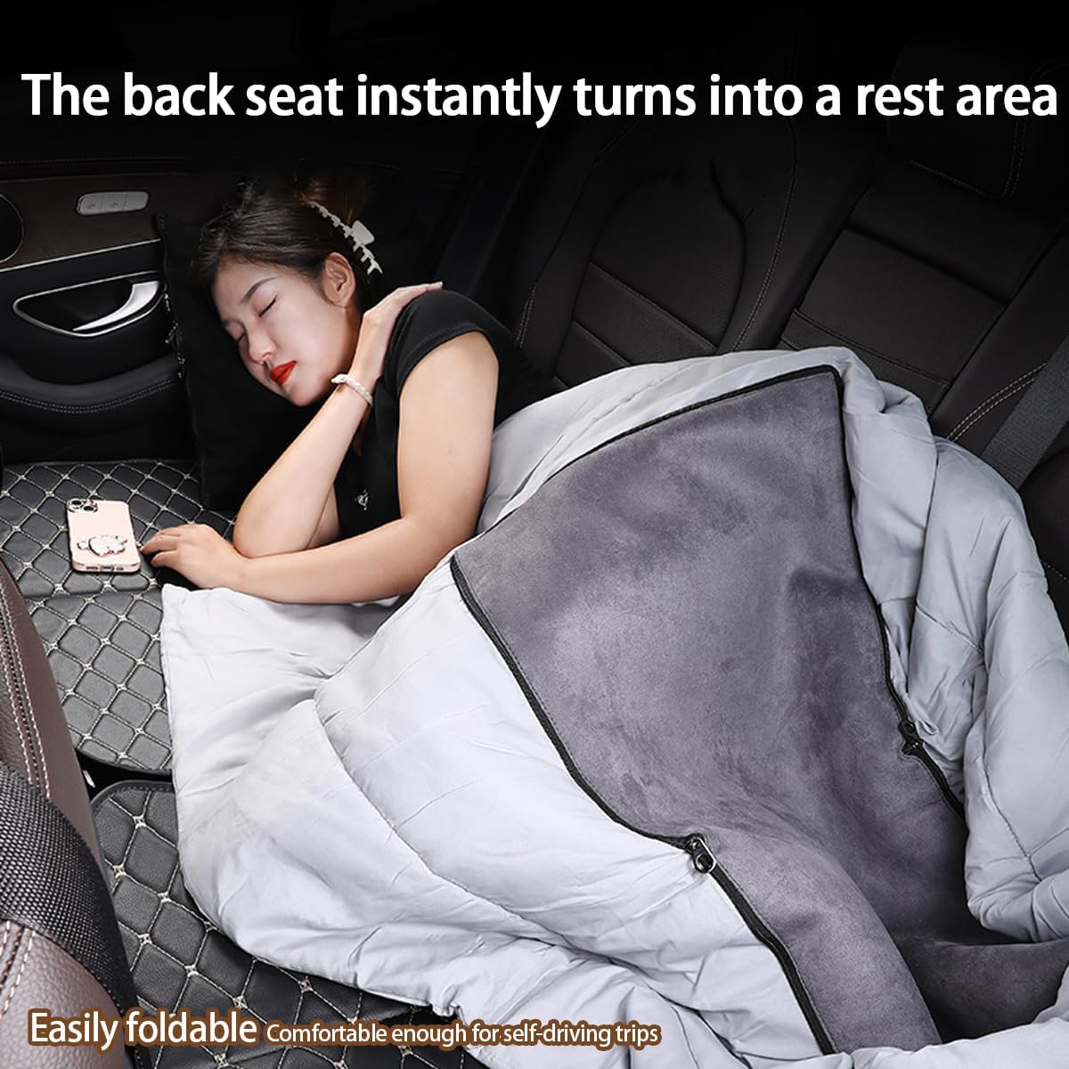 Car Rear Sleeping Mat for Land Rover Range Rove 5seats Long wheelbase 2013-2017 Portable Back Seat Folding Bed Waterproof and Moisture-Proof Mattress Long Trip Lounge Pad