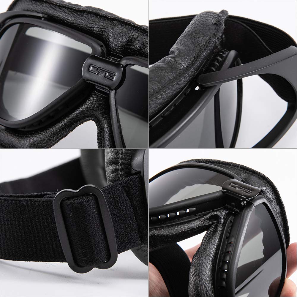 Occhiali da moto Protezione per gli occhi antivento per Motocross Cruiser Scooter Biker Racer Cruiser Touring Goggle Occhiali da sci