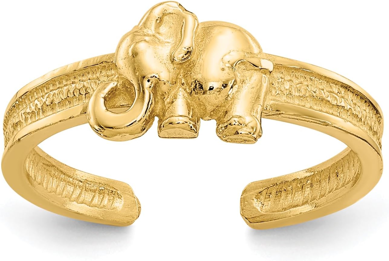 14K Elephant Toe Ring