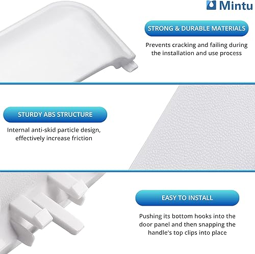 Miniatura 3 de W10861225 W10714516 Reemplazo de manija de puerta de secadora para Whirlpool 7MWGD9919EM1 WED4616FW0 WED4810EW1 WED4815EW1 WED4850HW0 WED4915EW1
