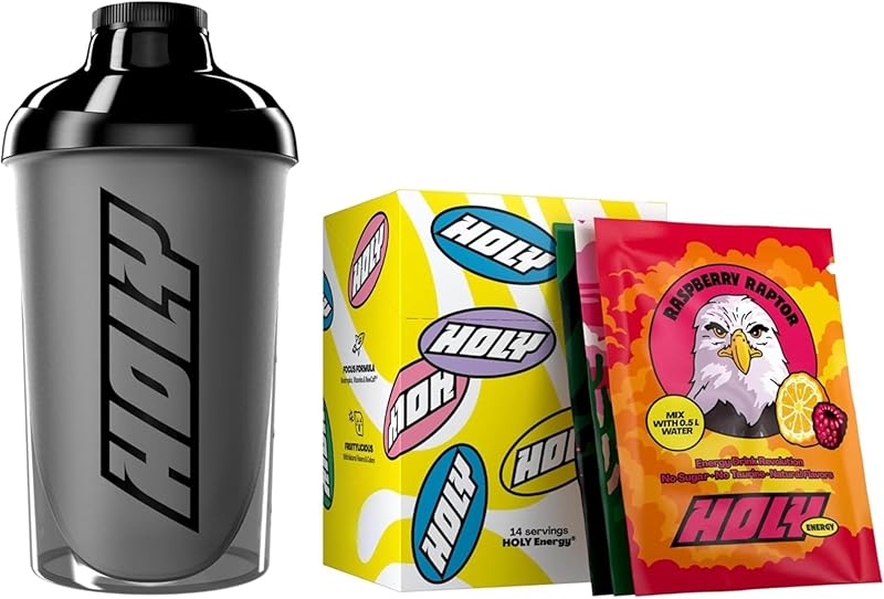 HOLY Energy Starter Set - Focus Drink | 2x7 portions au goût fruité et intense | Boosté par NewCaff 