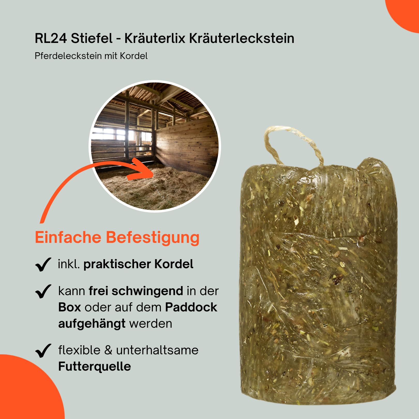 RL24 Stiefel - Kräuterlix Kräuterleckstein – 2 x 1000 g Tüte (2er Set)