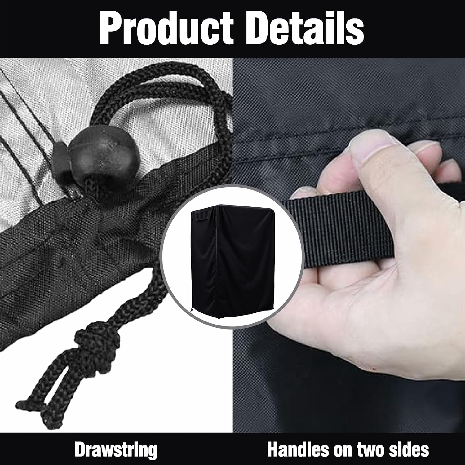 Table Saw Cover, Heavy Duty 420D Waterproof Dustproof Miter Saw Protector for Jobsite & Workshop (Black,35"W x 27"D x 38"H)