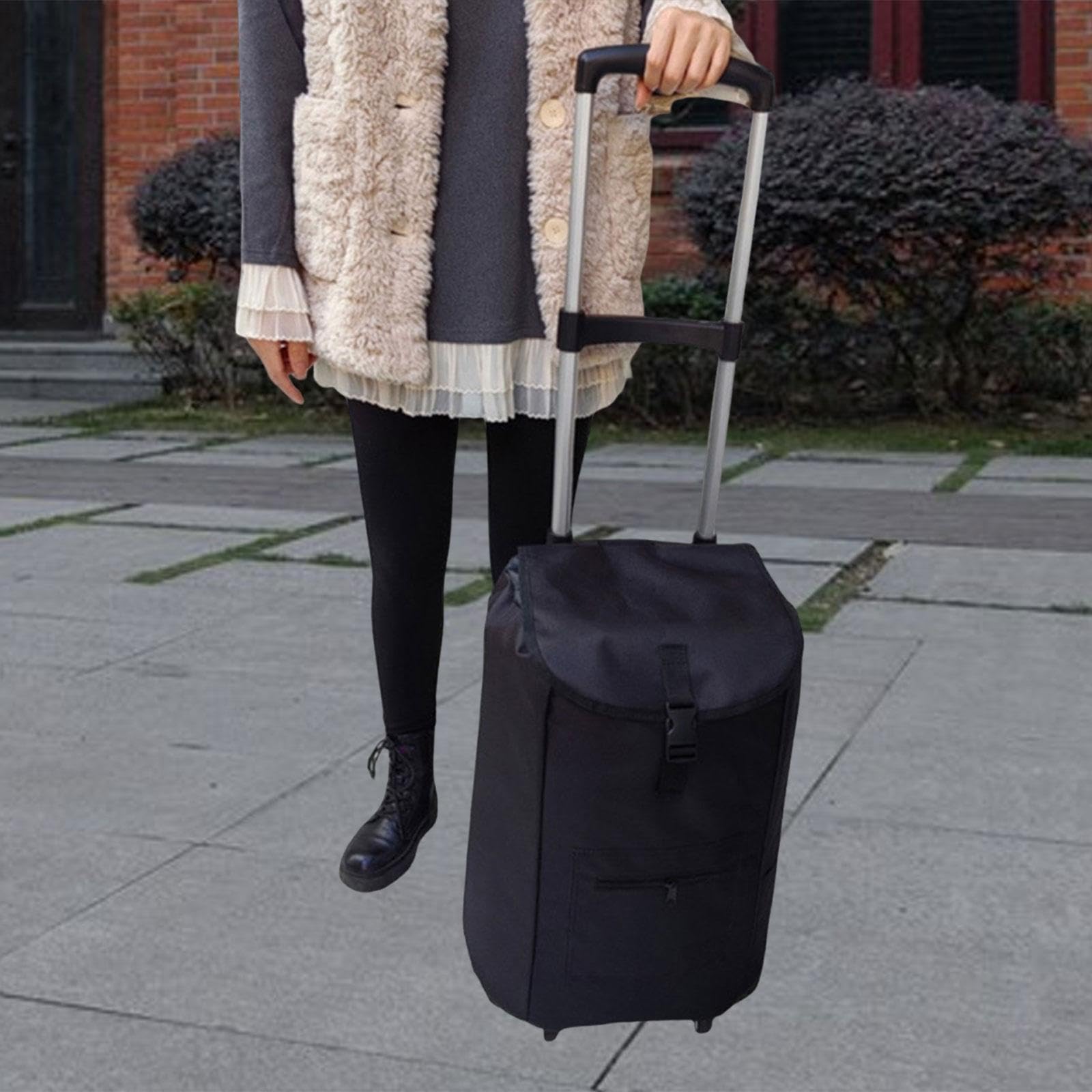 harayaa Borsa di Ricambio per Carrello della Spesa, Borsa Spesa Portatile, Carrello in Tessuto Oxford, Leggera, Pieghevole, Accessorio Carrellino per Impieghi Gravosi