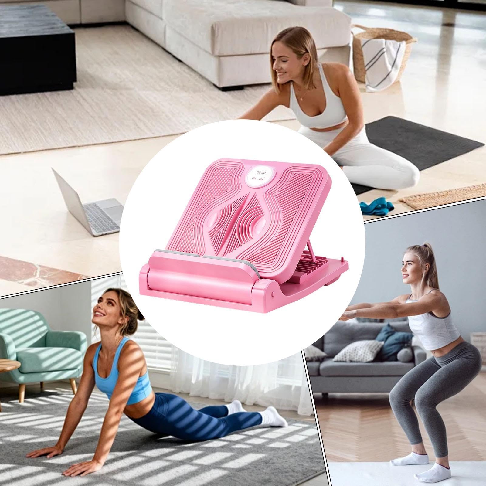 Przenośna deska Slant Board Calf Stretching with Timer Exercise Relief | Achilles Stretcher Slant Deski do domu Siłownia Joga Fitness Balance Trening Fizyczny Kolano Kostki Obcas Stopa Noga