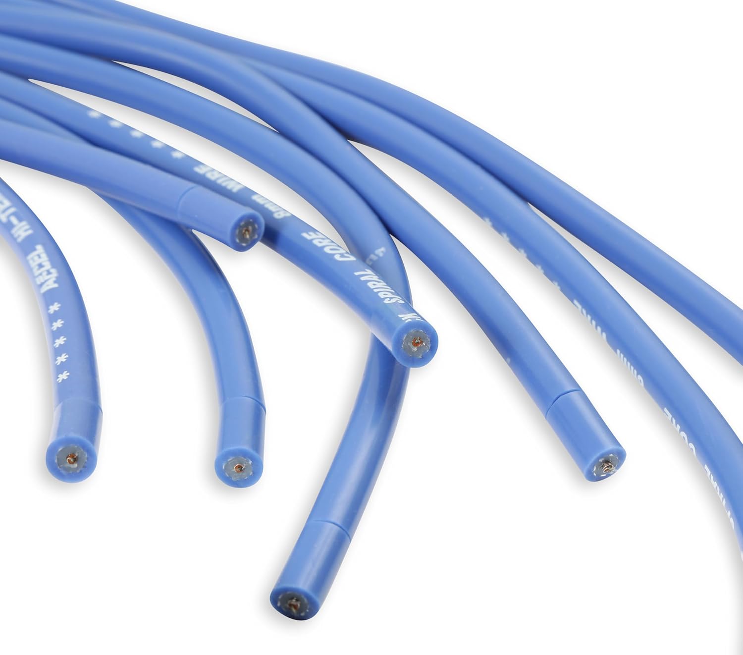 ACCEL 5040B Super Stock Spark Plug Wire Set - 8mm - Universal - Blue Wire with Blue Straight Boots