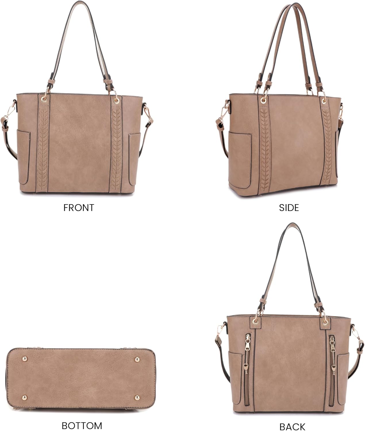 JESSIE & JAMES | Austin Whipstitching Concealed Carry Tote Bag with Lock and Key, Top Handle CCW Purse | Whipstitching, Concealed Carry, with Lock and Key, Top Handle, CCW