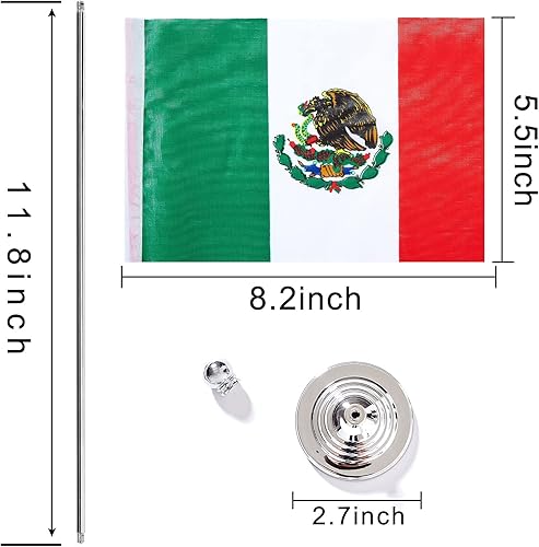 Miniatura 57 de ZXvZYT Paquete de 2 banderas de mesa suizas, pequeñas banderas suizas de escritorio con base de soporte, decoración de eventos para festivales