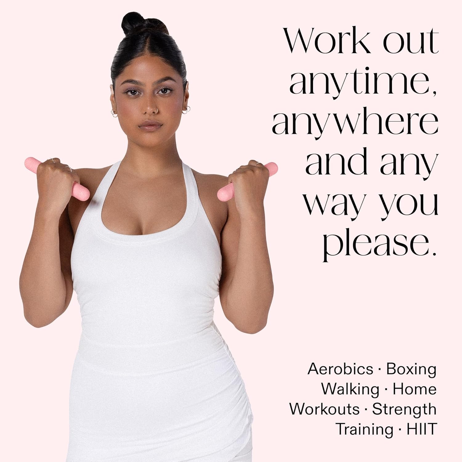 Bala Bars Dumbbell Set for Women & Men - Set of 2 Bars Designed for Walking, Strength Training, HIIT, Boxing & Aerobics - Hand Weights for Working Out at Home - Image 3