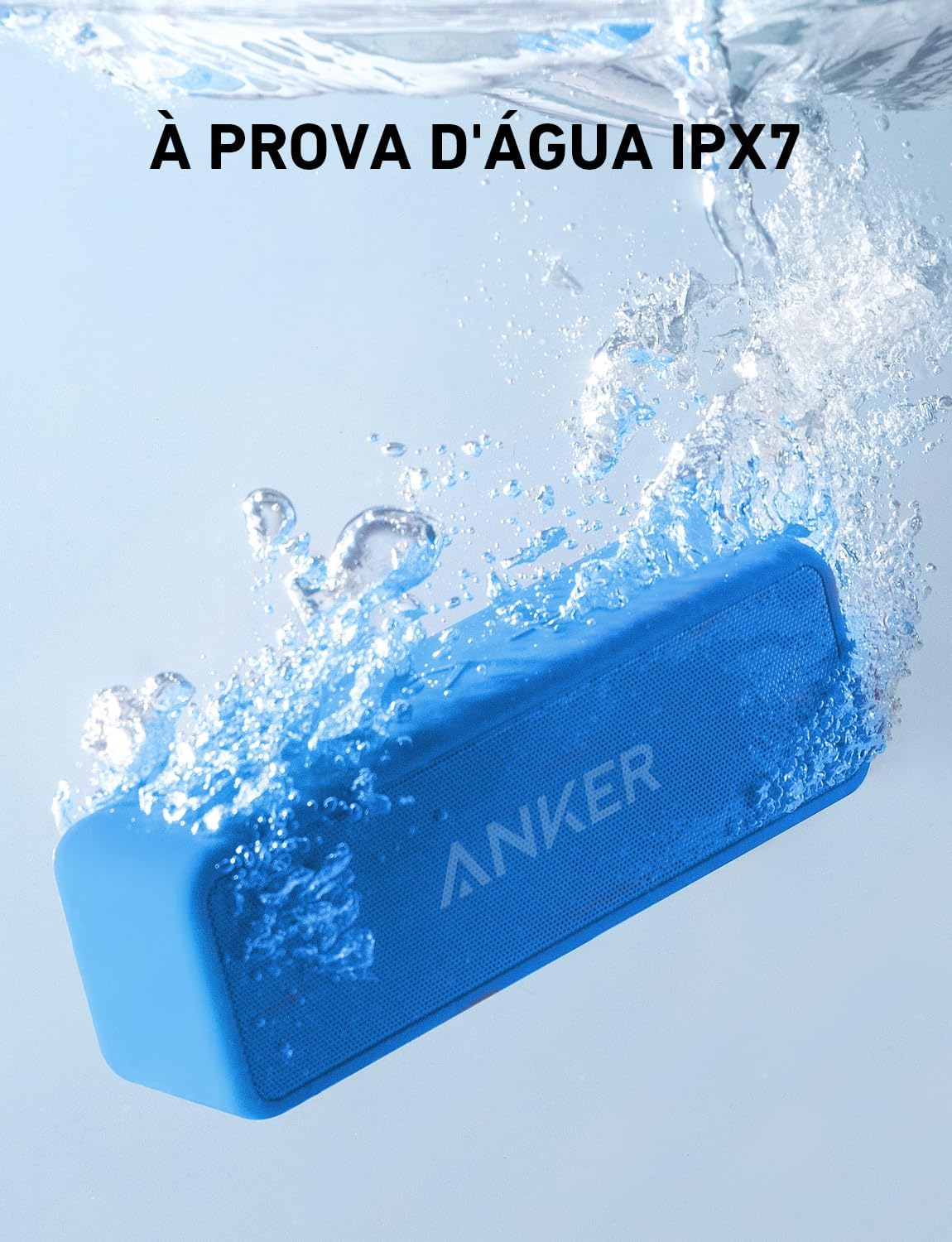 Anker soundcore 2 Caixa de Som Bluetooth Portátil com 12W de Som Estéreo, Bluetooth 5, BassUp, à Prova d'Água IPX7, 24 Horas de Reprodução, Emparelhamento Estéreo Sem Fio, Ideal para Casa e Viagens Anker soundcore 2 Caixa de Som Bluetooth Portátil com 12W de Som Estéreo, Bluetooth 5, BassUp, à Prova d'Água IPX7, 24 Horas de Reprodução, Emparelhamento Estéreo Sem Fio, Ideal para Casa e Viagens