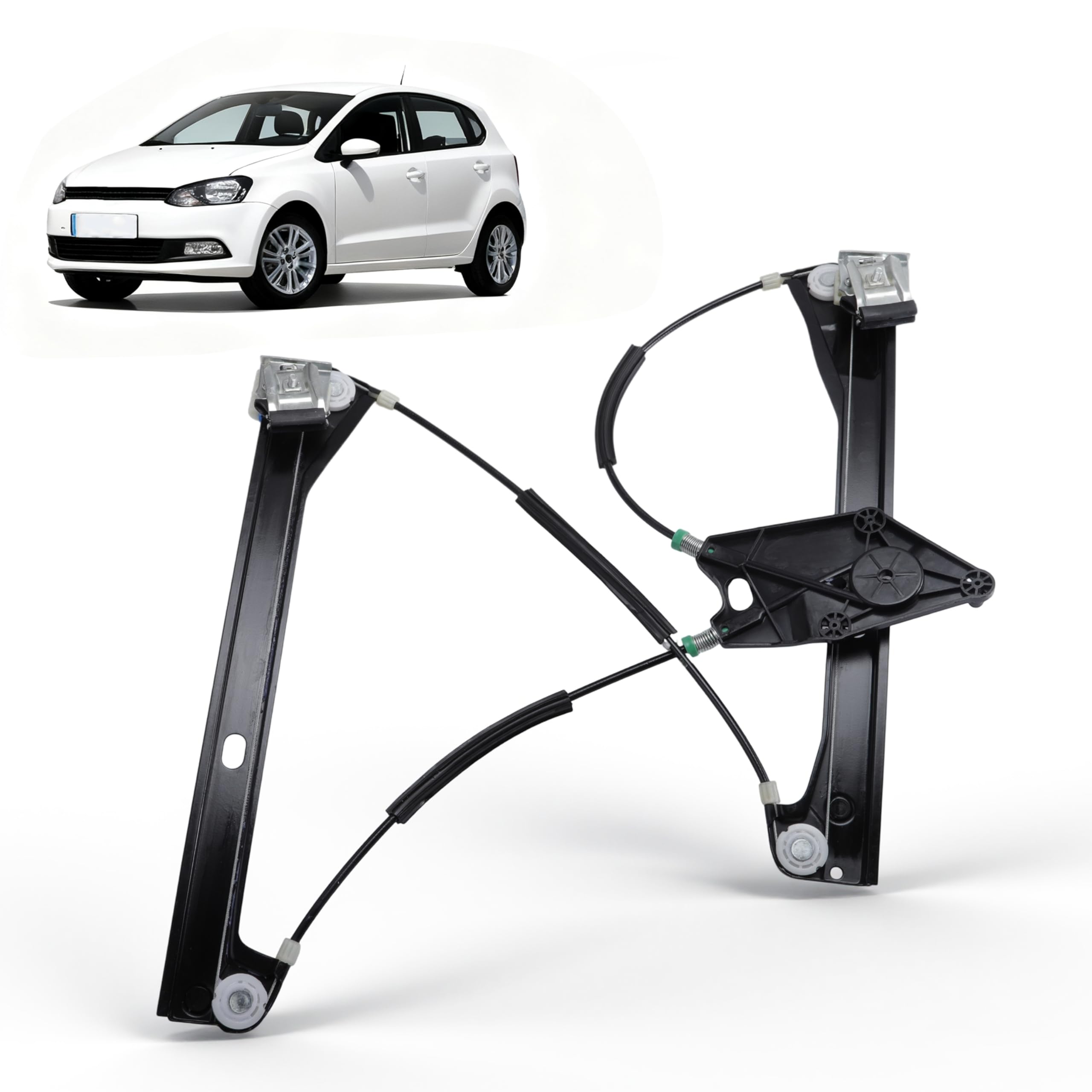 Elektrischer Fensterheber vorne links Passend für Polo 6C1 6R1 2009-2024, für Polo 6R 6C 2014-2017 für Polo Vivo Schrägheck 2010-2017# 6R4837461 6R4837461C