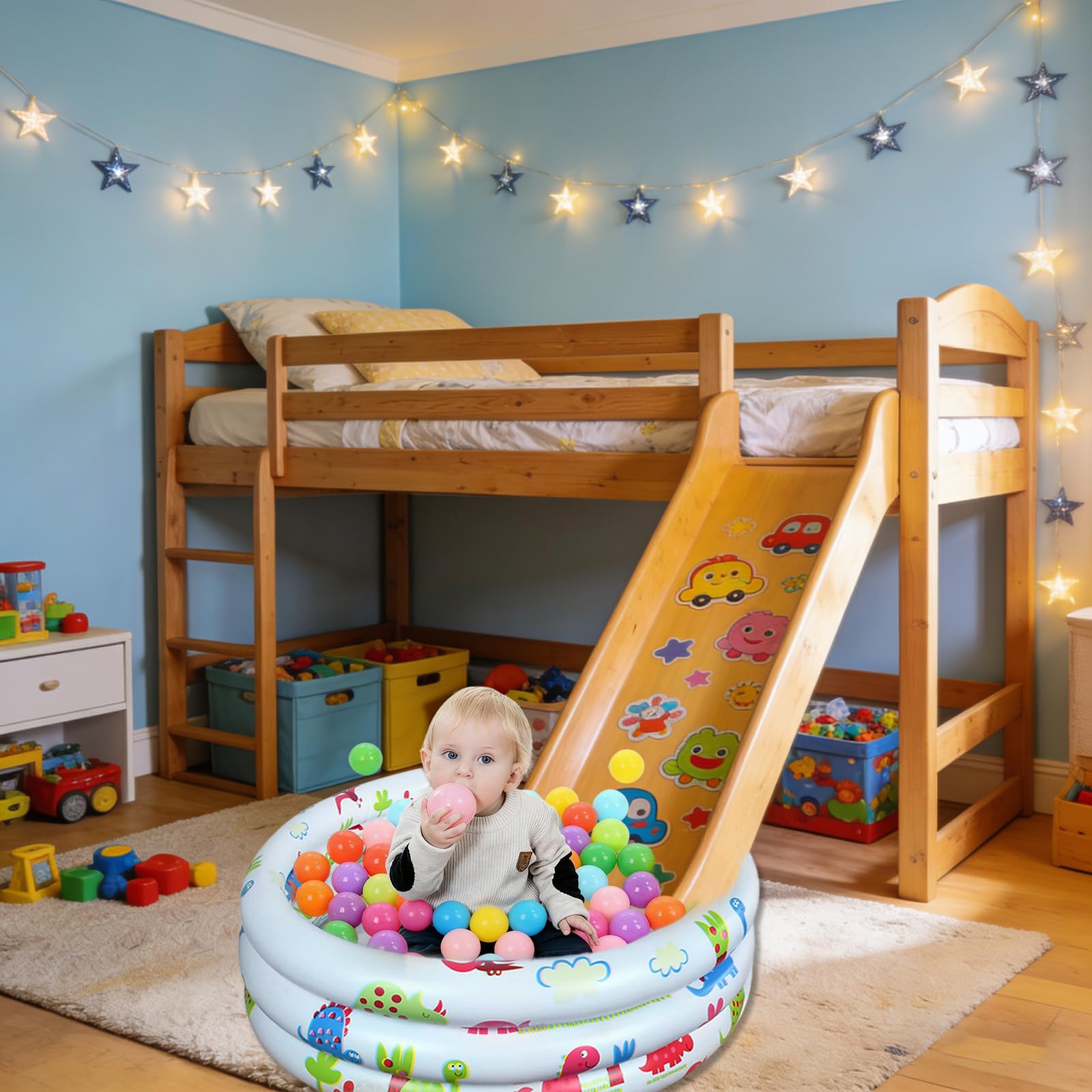 Petite Piscine Gonflable, Piscine Gonflable Ronde 90cm, Piscine Pataugeoire Bebe, Patogoire Bebe, Gonflable Bébé, pour Les Activités Eestivales en Plein air, Les Jardins et Les Plages