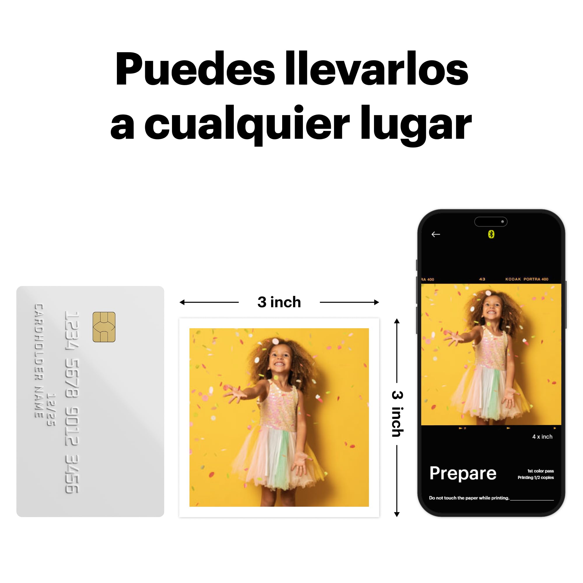 KODAK Mini Shot 3 ERA 4PASS 2-en-1 Cámara Instantánea e Impresora de Fotos (7,6x7,6cm) (Cámara + Pack con 68 Hojas (8 Hojas Iniciales + 60 Hojas), Negro)