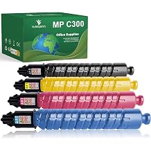 Compatible MP C300 C400 MP C401 Toner Cartridge Replacement for Ricoh Aficio Savin MP C300 C300SR C400 C400SR C401 C401SR Lanier LD 130C 140C Printer 4 Pack,Black,Cyan,Yellow,Magenta