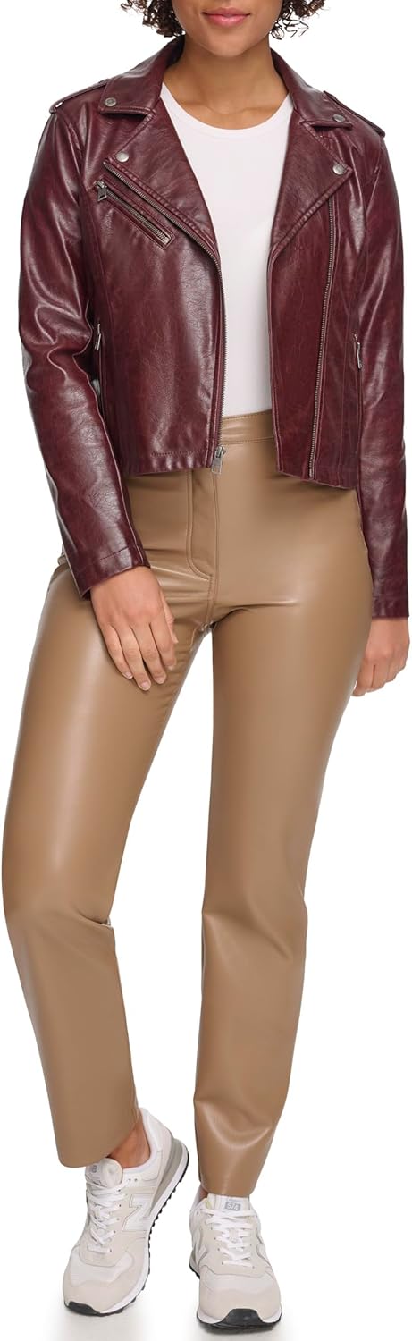 Levi's Women's The Classic Faux Leather Moto Jacket (Regular & Plus Size) - Image 5