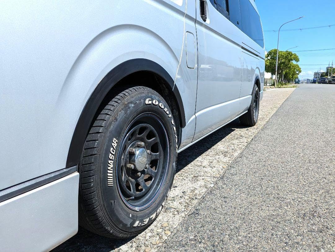 ハイエース オーバーフェンダー ビス止め ローダウンルック 車検対応 Amazon.co.jp: ハイエース ビス止め オーバーフェンダー ローダウン