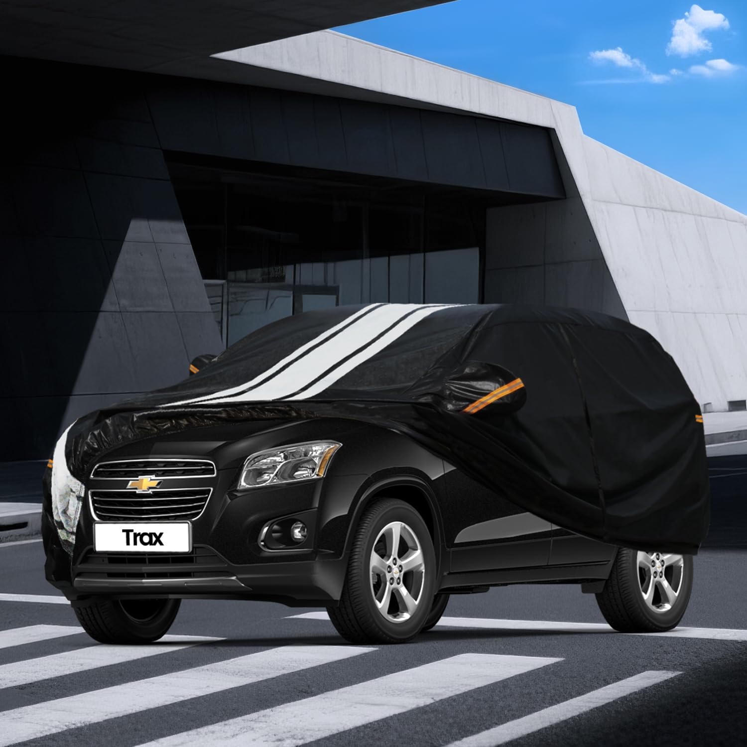 Aoulette Car Cover Custom Fit for Chevrolet Chevy Trax 2013-2026 Outdoor Indoor Full Car Cover with Towel Dust — view 7
