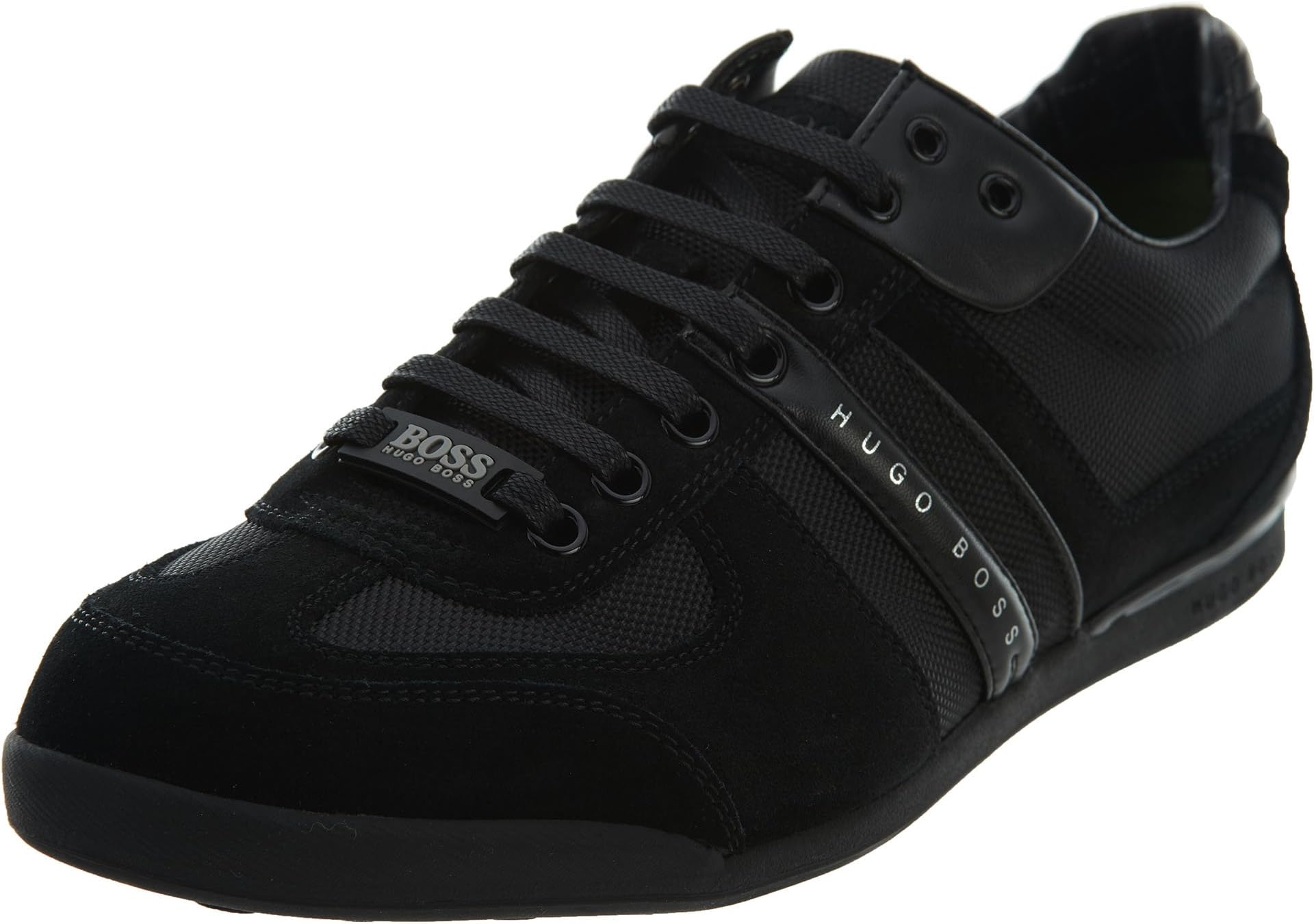 BOSS Green by Hugo Men's Akeen Suede Sneaker Shoe, Black, 6 US - 39 EU M US