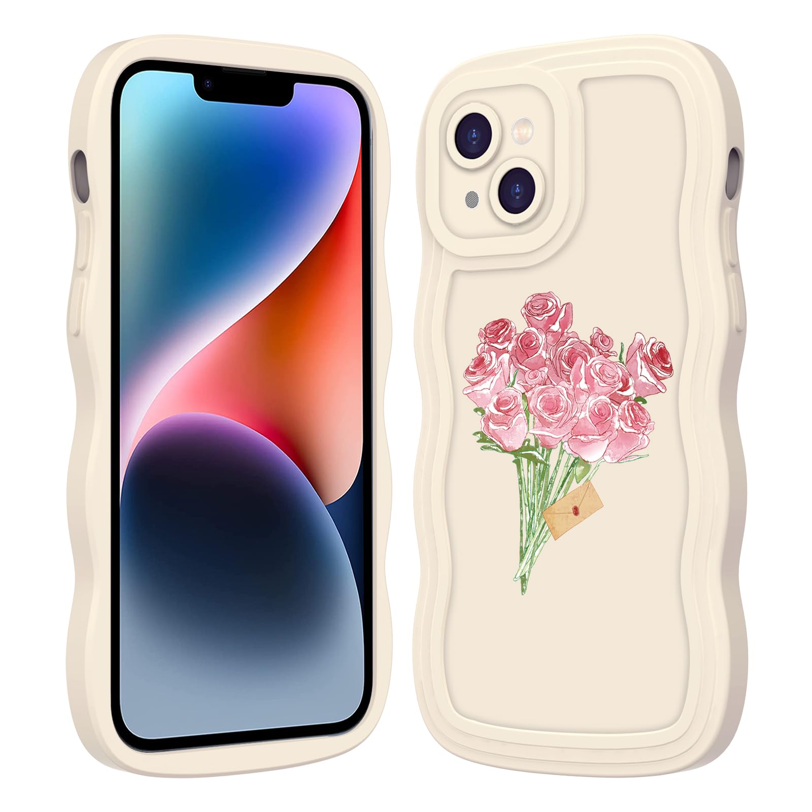IPhone 14 Hülle (6,1 Zoll) – Ultra Dünn, Floraler Druck, TPU Silikon, Stoßfest & Schlank