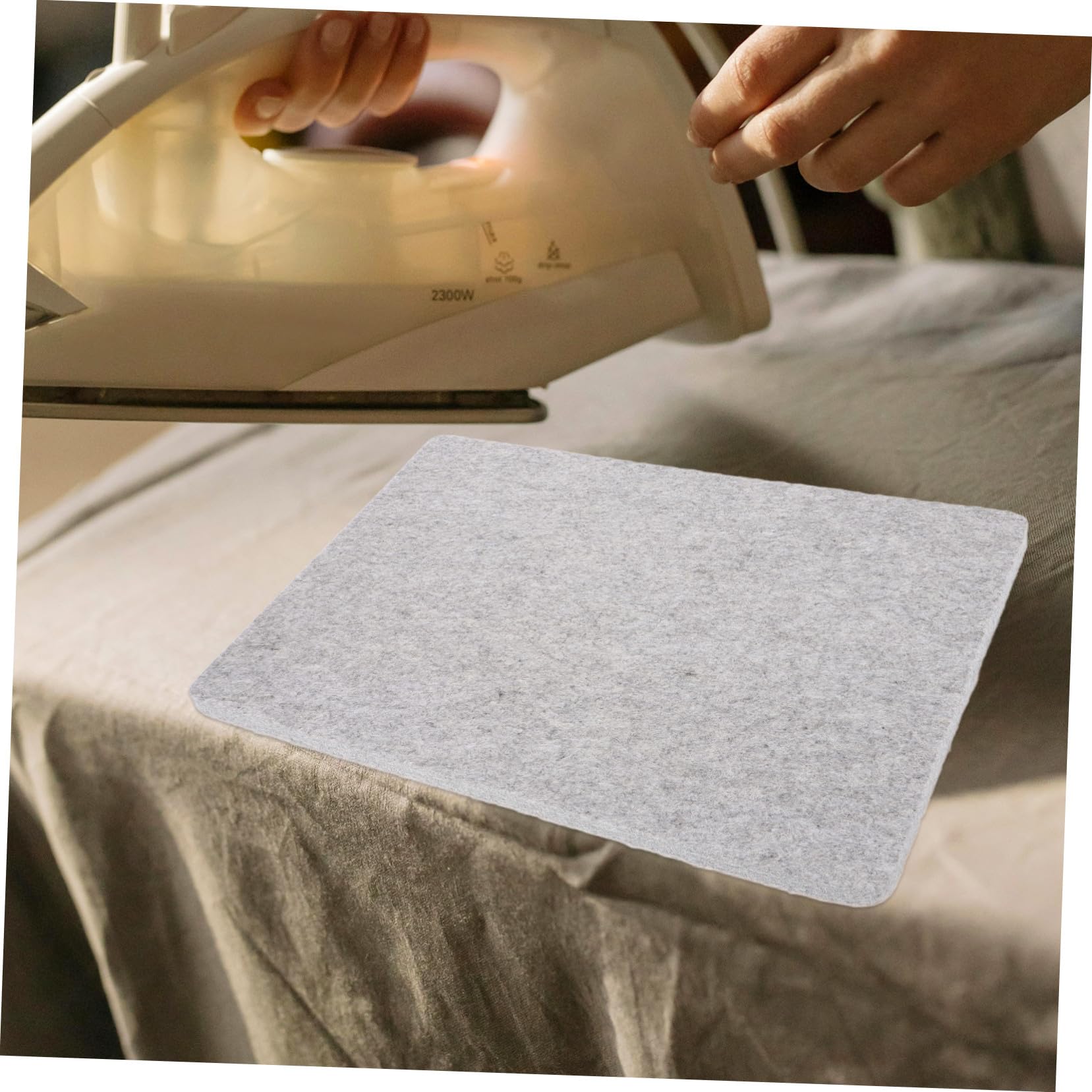 IMIKEYA Tappetino in feltro per stirare portatile, piccolo, resistente e versatile, per tavolo e progetti di cucito, facile da riporre e riutilizzabile