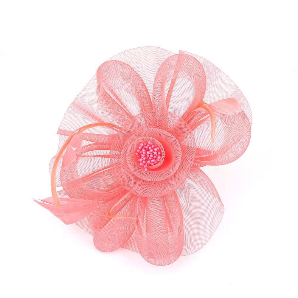 Hotstylezone Fascinator HY-1894-0780_coral