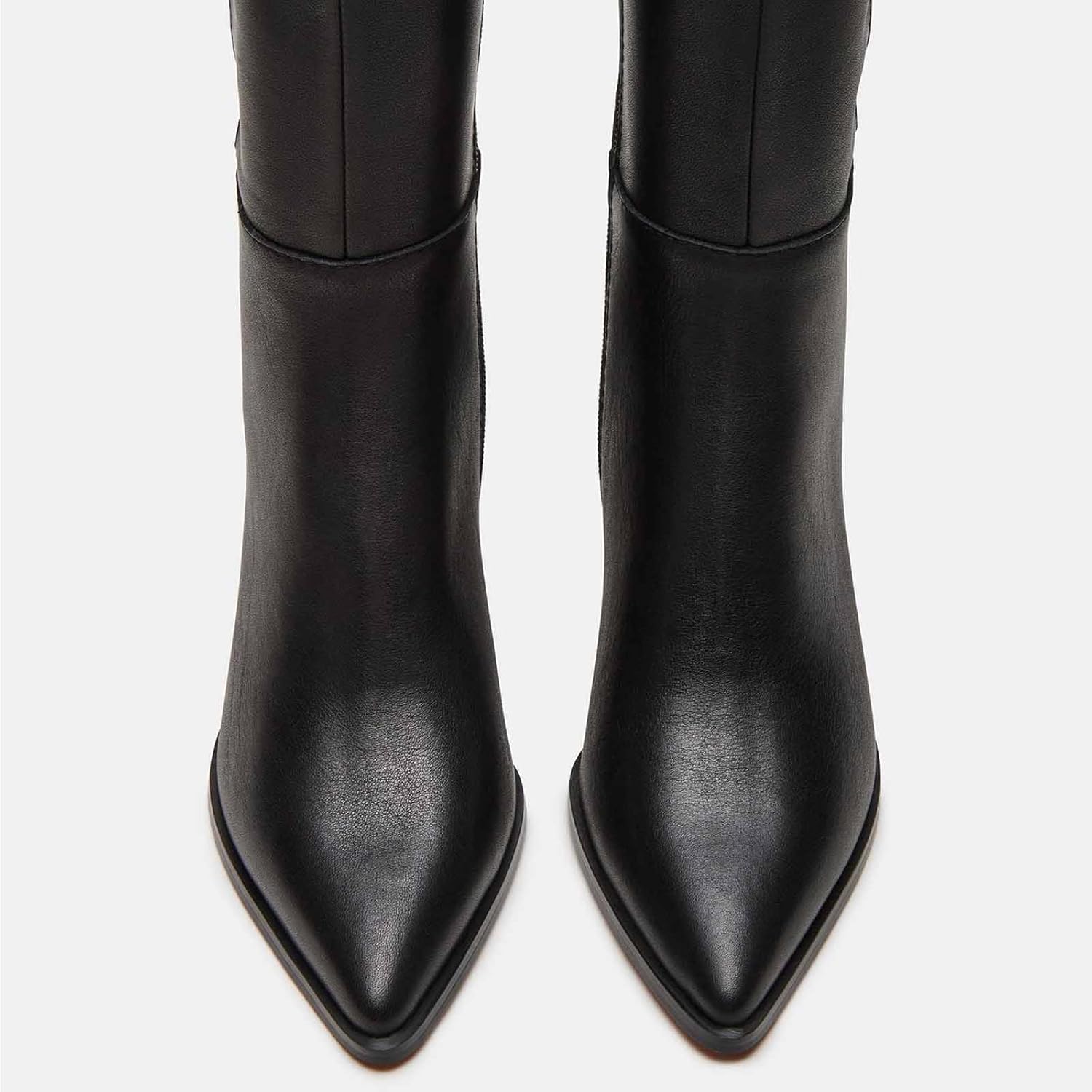 MICIFA Burgundy Kitten Heel Knee High Boots for Women Side Zipper Tall Leather Boots Pointed Toe Fall Dress Boots - Image 5