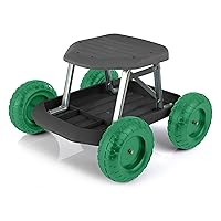 Algopix Similar Product 12 - Pure Garden 82VY021 Cart Rolling Stool