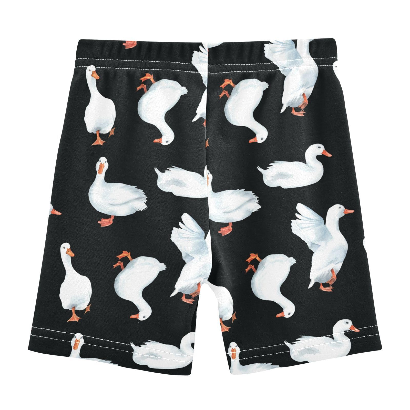 JHKKU Girls Cute Duck Shorts Cotton Cartwheel Bike Kids Biker Under Dress Dance Short Girl Clothes 6T