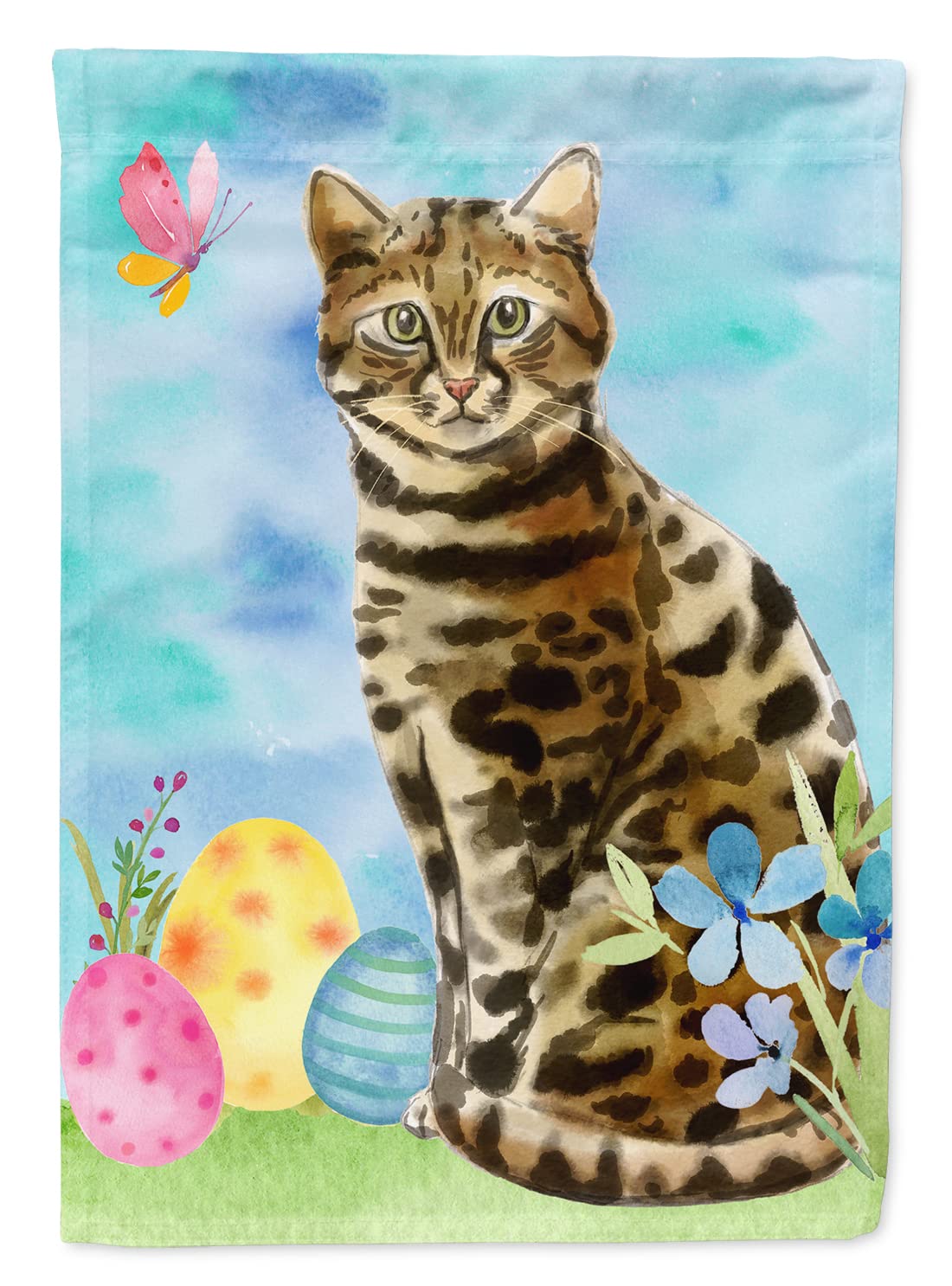 Drapeau Bengal Easter Eggs, le cadeau idéal pour les passionnés de chats et de déco