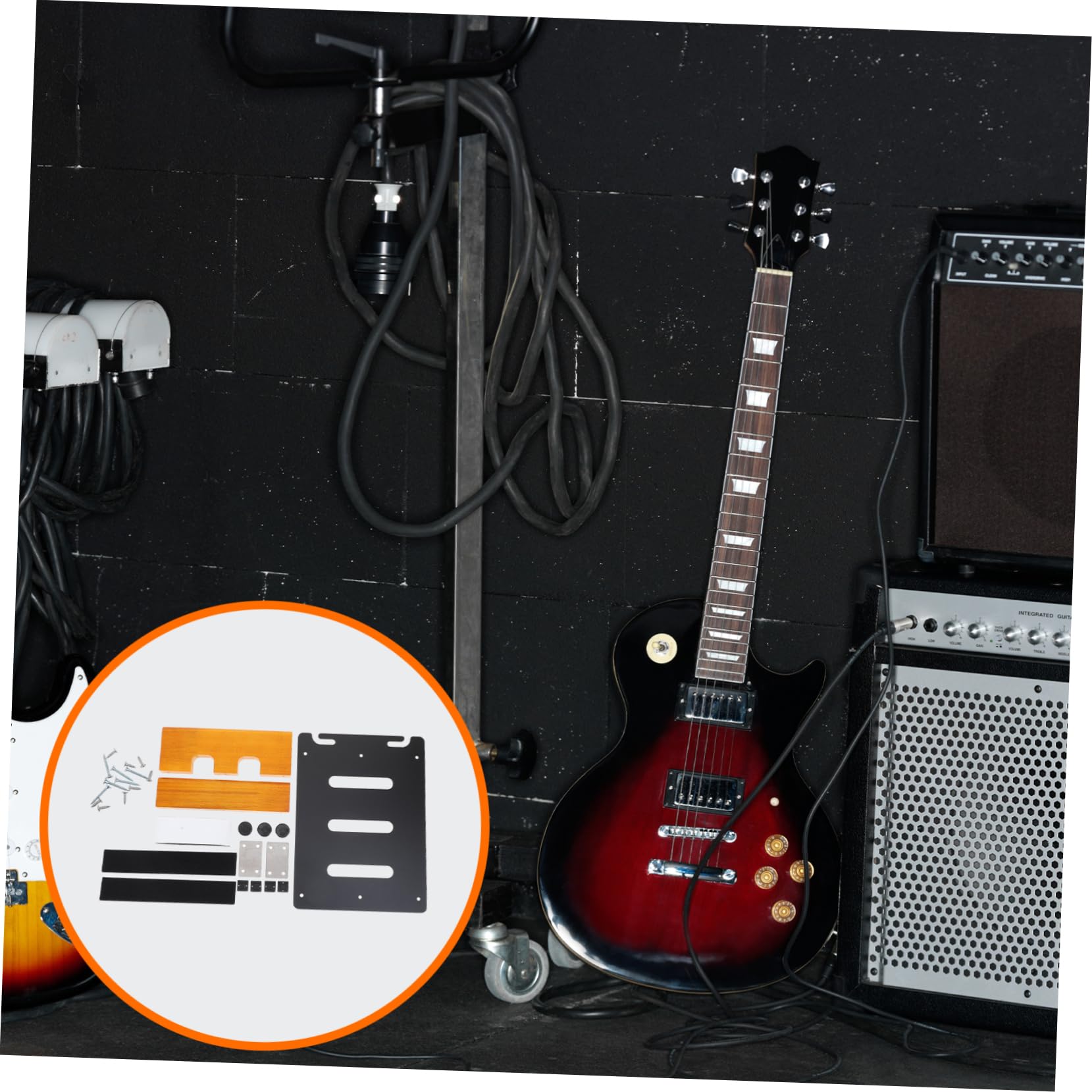 BESTonZON Effect Board for Guitar Organizing Guitar Effector Stand Effector Board