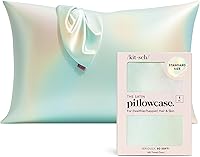 Vista 16 de Kitsch - Juego de 2 fundas de almohada de satén suave y refrescante, con cremallera, para cabello, piel y sueño de calidad, tamaño king de 19 x 36