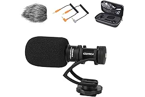 Professional Camcorder Microphone for DSLR, Camcorder, Phones