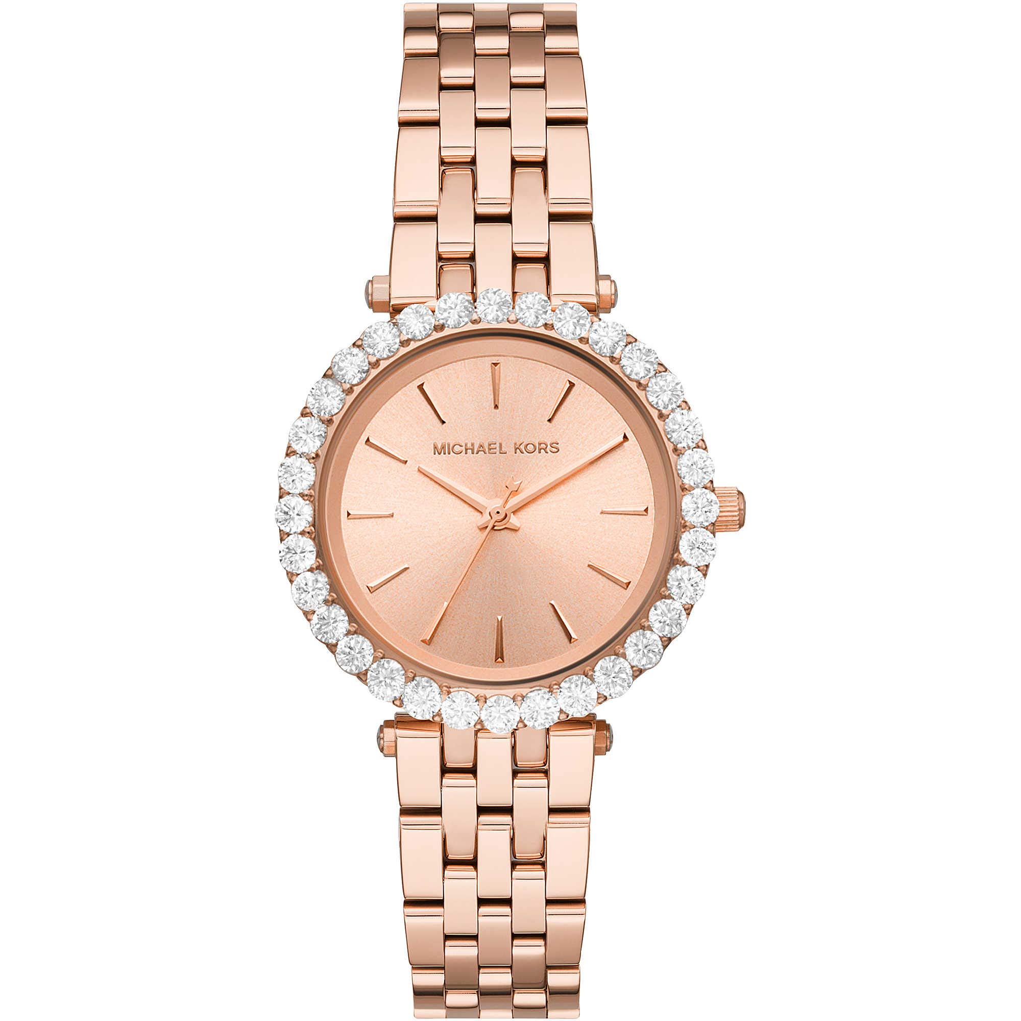 Women's 26.00mm Quartz Watch with Rose Analogue dial and Rose Gold Strap MK4514