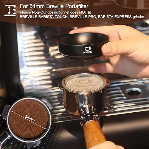 Miniatura 6 de Embudo de dosificación de 2.126 in para portafiltros Breville, embudo dosificador magnético de café expreso, herramientas de expreso, accesorios de