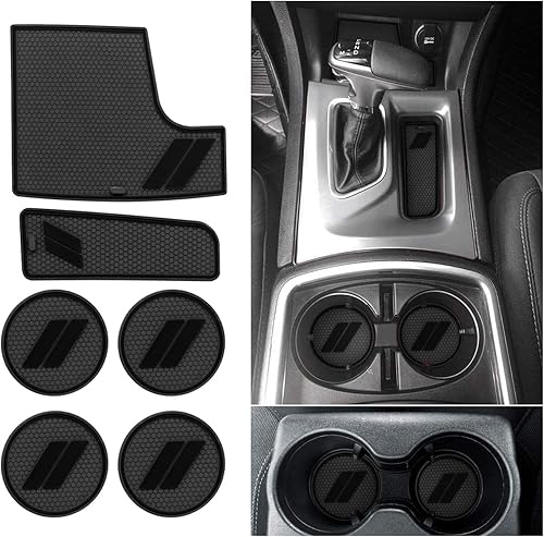Compatible con accesorios Dodge Charger 2015-2023, portavasos de consola central, cambiadores de cambios, alfombrillas interiores para bolsillo de
