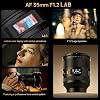 Lente VILTROX 35mm F1.2 LAB FE Full Frame para Sony E, lente fija AF 35mm f/1.2 FE con enfoque automático para Sony E-Mount A7SIII A7III A7RIII A7IV A7RIV A9 A1 FX3 A7RV ZVE1 A7CR A7CII A93 ZV-E10 FX30 3