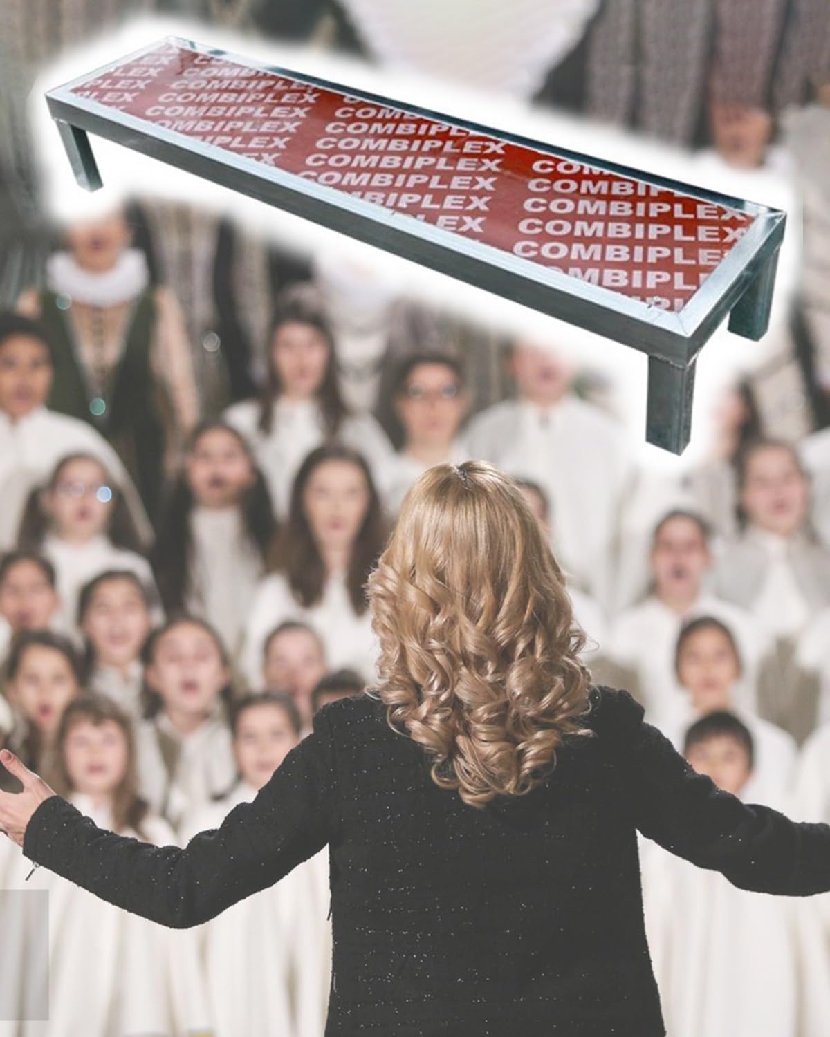 DUANHOZ Choral Stair Platform for Choir Risers and Concerts, Music Stand for Theatres, Commercial Public Seating Steps and Podium