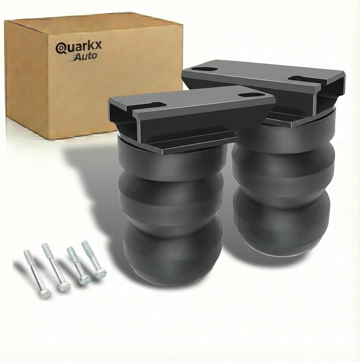 Rear Axle Helper Springs Kit Compatible with 2017-2025 Ford F250 Super Duty,Rear Suspension Rubber Cushion Bump Stop, Prevents Sag & Improves Stability, Replace FR250SDJ