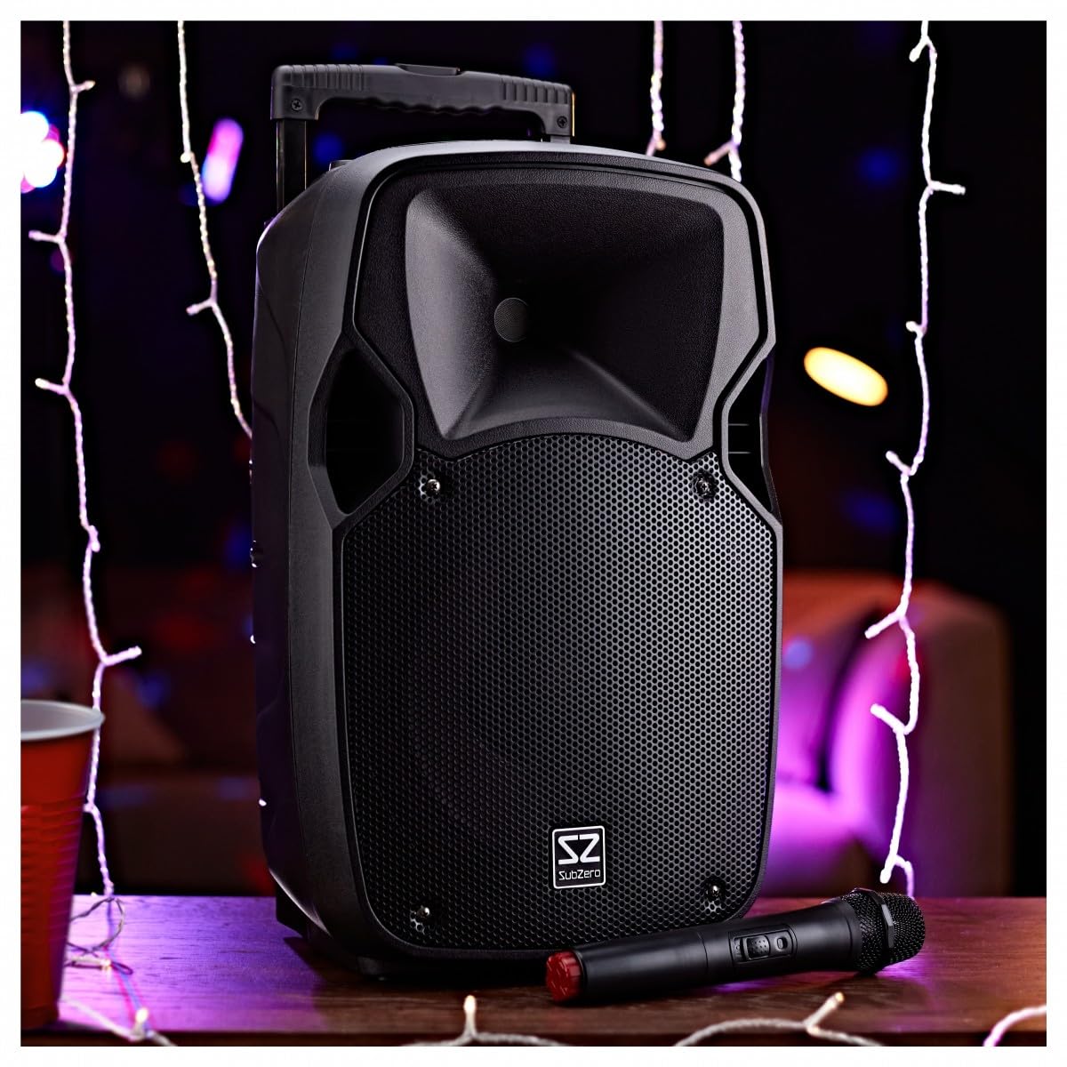 SubZero P10 Tragbarer PA-Lautsprecher mit Bluetooth und Funkmikrofon