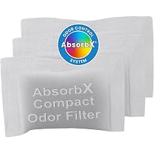 iTouchless 3'l  Paket Kompakt AbsorbX Koku,  p Kutusu Filtreleri