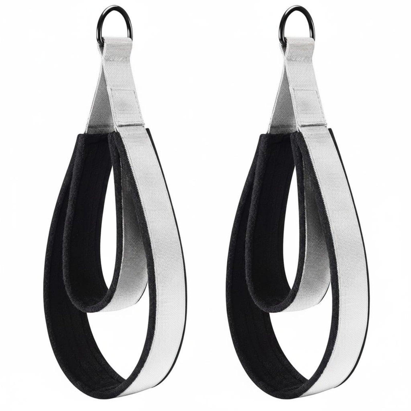2 Pieces Pilates Double Loop Strap Strapping Pilates Double Loop Straps Soft Fleece Lining Reformer Foot Straps for Studio, Gym White|Sporting Goods|Fitness Running & Yoga-image-23